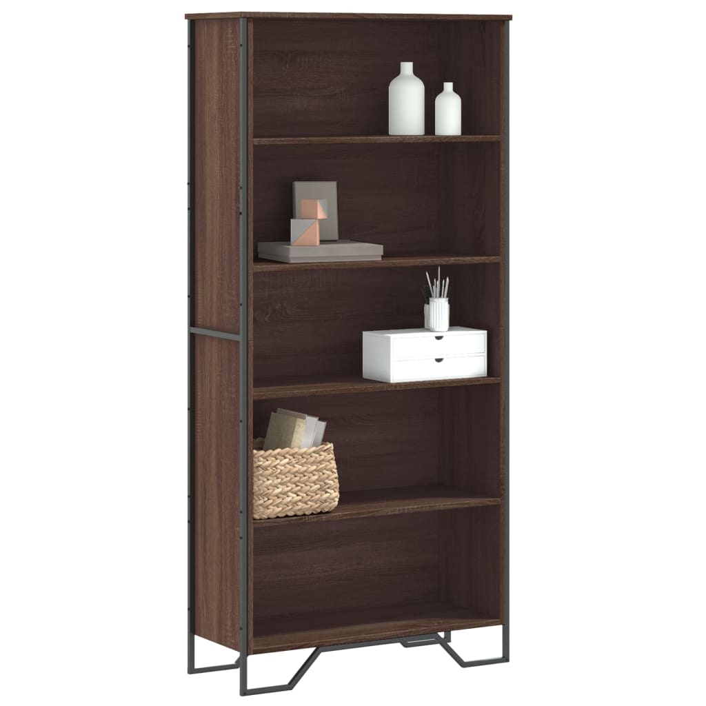 Bücherregal Schwarz 80x31x169 cm Holzwerkstoff