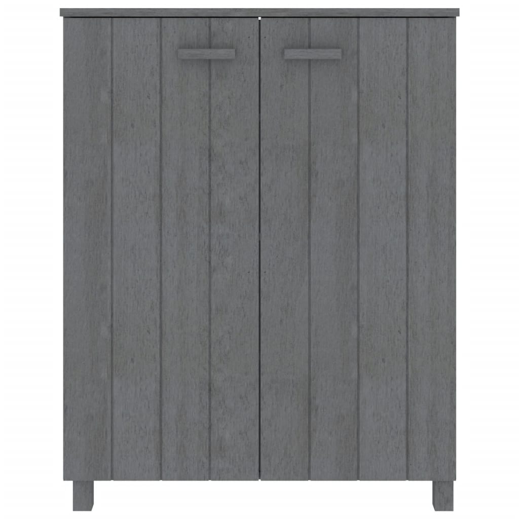 Schuhschrank HAMAR Honigbraun 85x40x108 cm Massivholz Kiefer