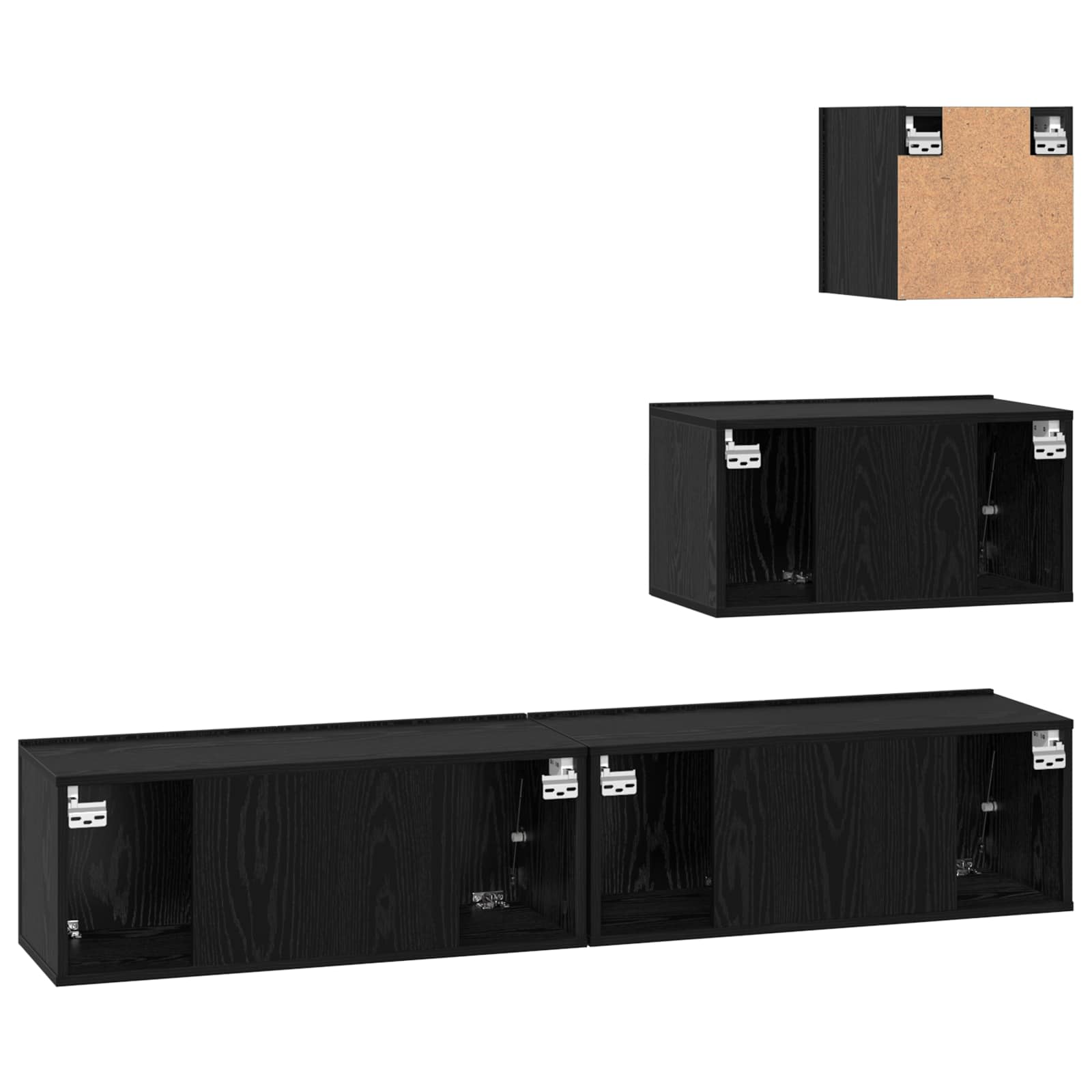 4-tlg. TV-Schrank-Set Sonoma-Eiche Holzwerkstoff