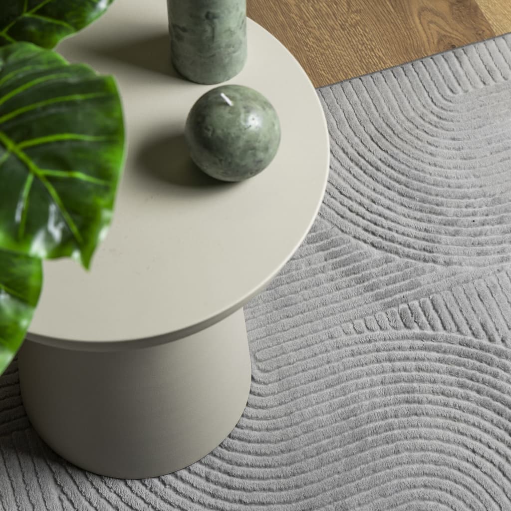 Teppich IZA Kurzflor Skandi-Stil Anthrazit 80x150 cm
