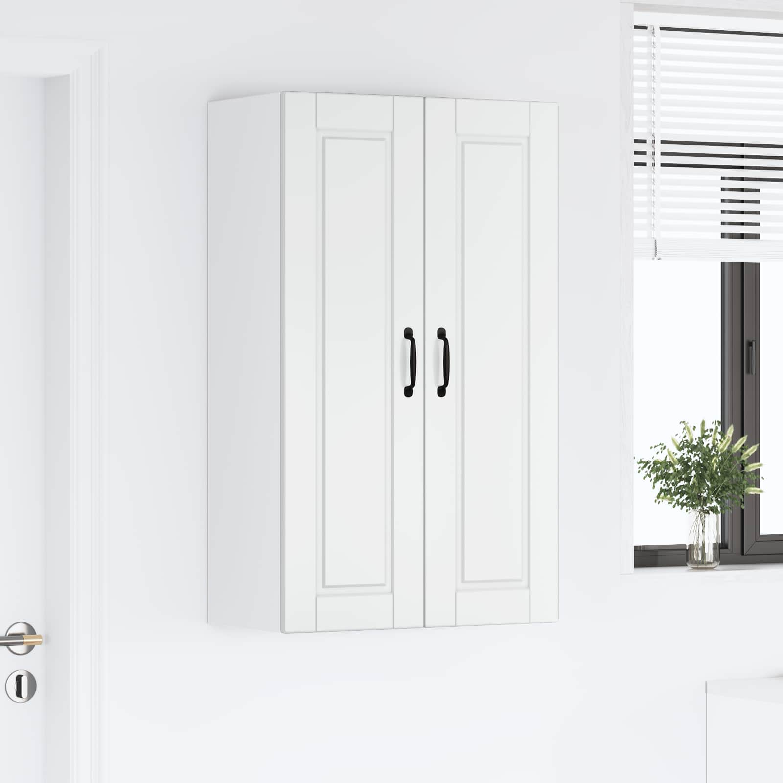 Herdumbauschränke 2 Stk. Porto Weiß Holzwerkstoff