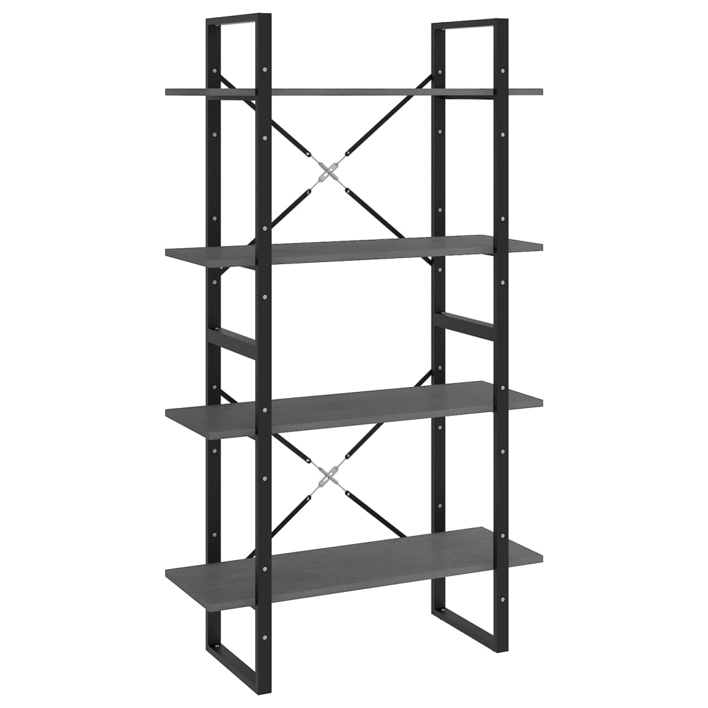 Bücherregal 2 Fächer Weiß 80x30x70 cm Holzwerkstoff