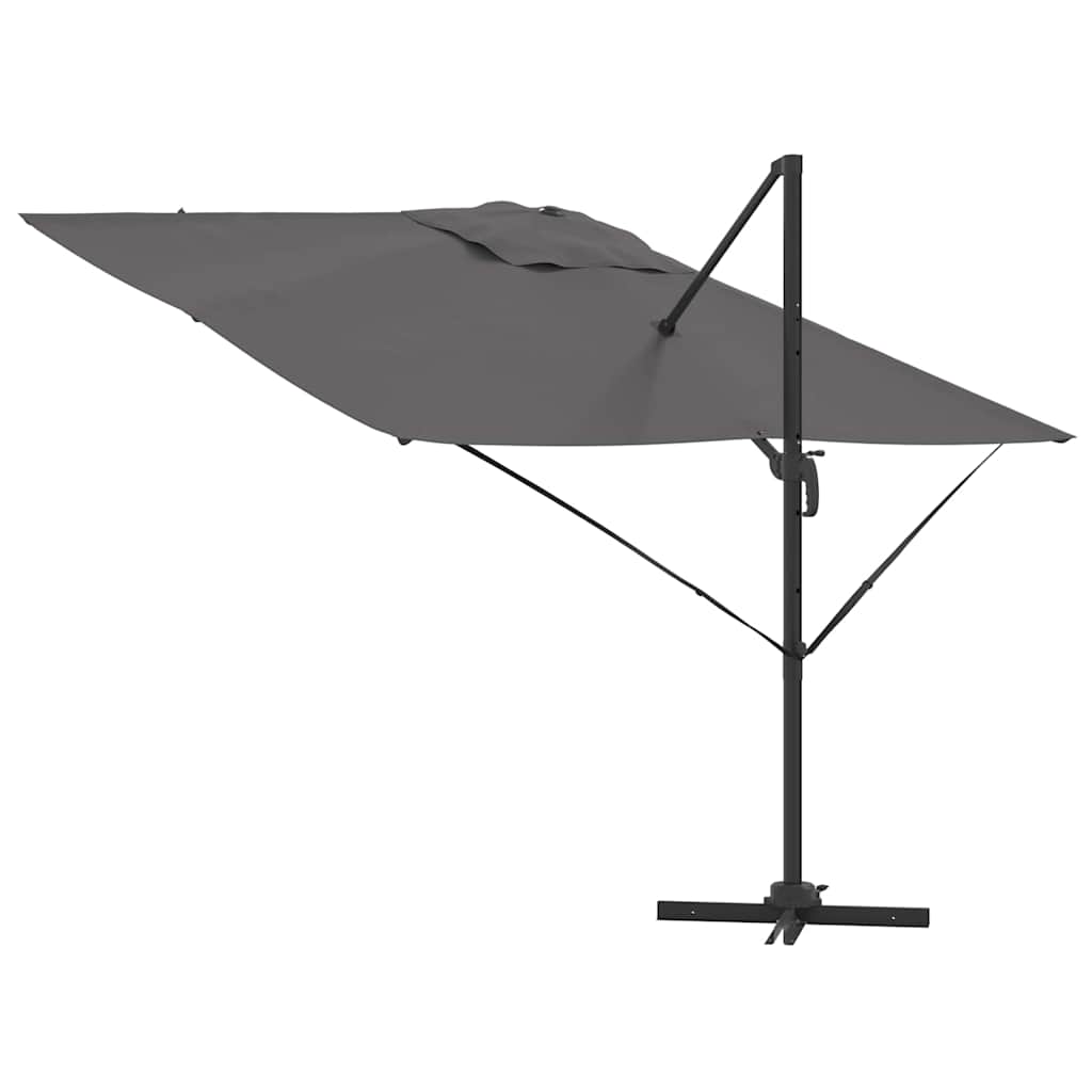 Roma Parasol Beige 286 x 284 x 265 cm Aluminium und Polyester