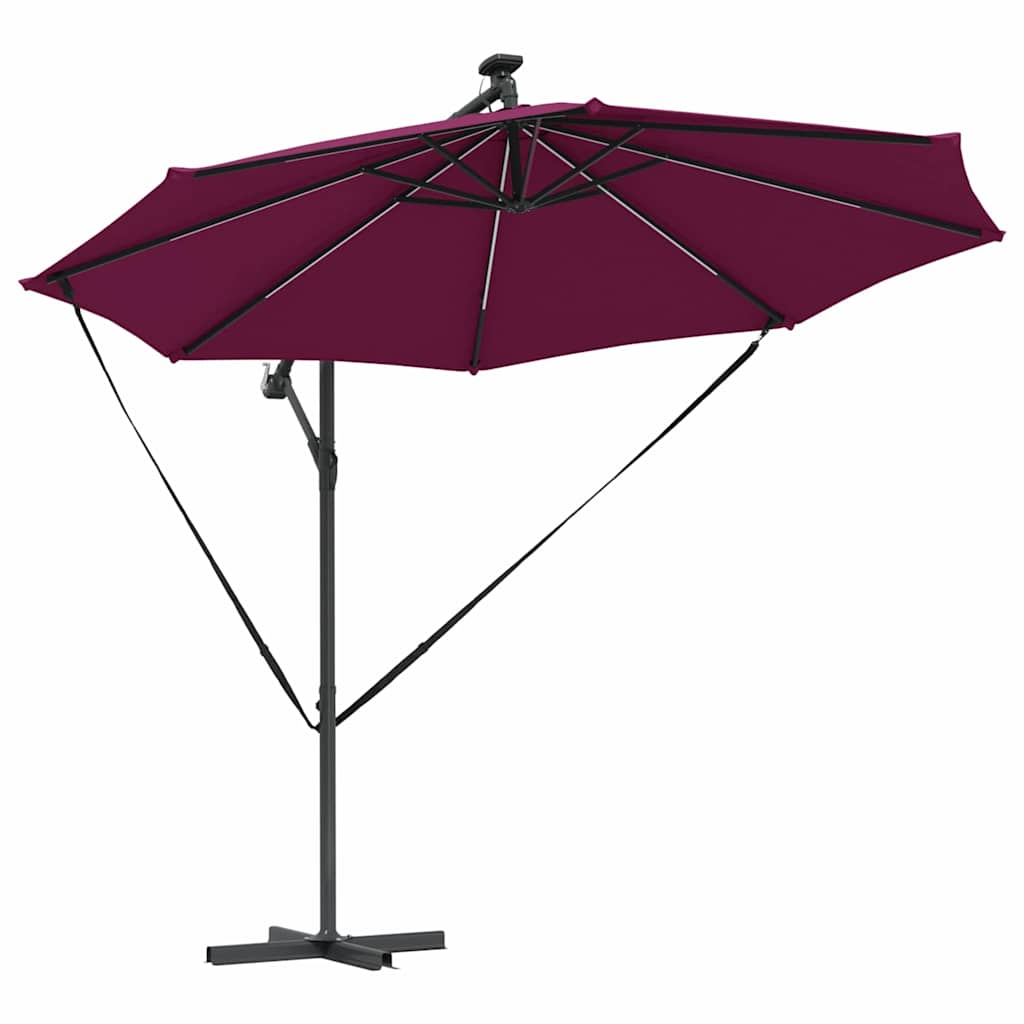 Sonnenschirm Sand 294 x 294 x 248 cm Polyester und Aluminium