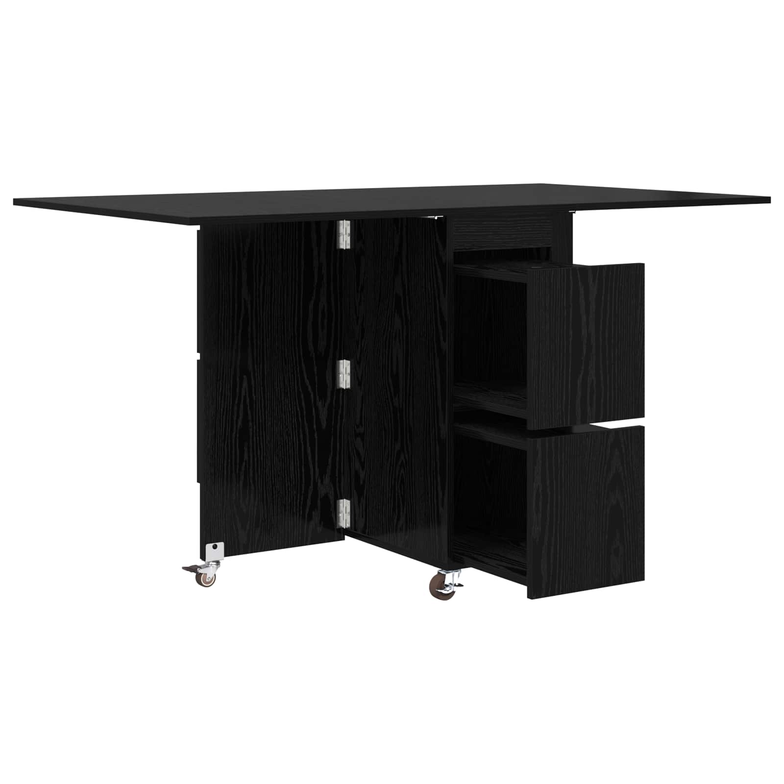 Esstisch 2 pcs 140 x 80 x 77 cm Holzwerkstoff Weiß Rechtwinklig