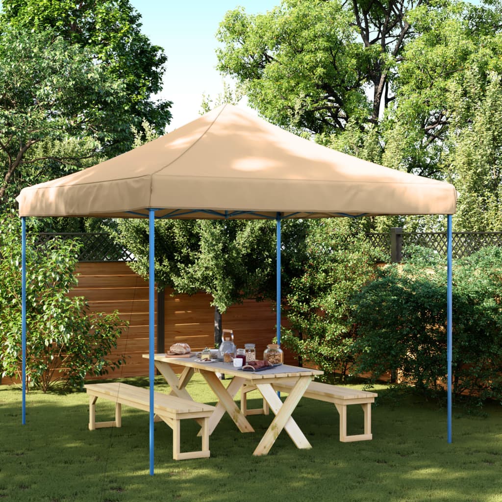 Partyzelt Faltbar Pop-Up Schwarz 292x292x315 cm
