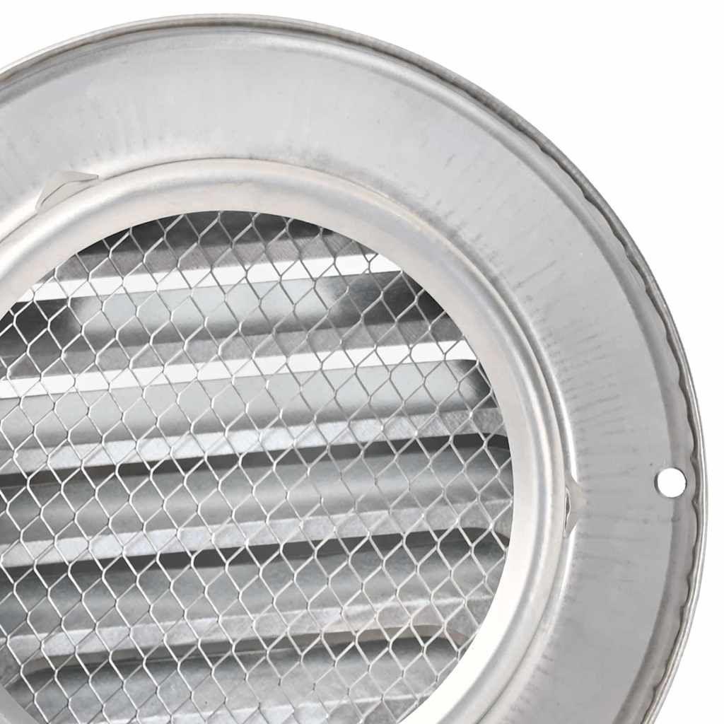 Lüftungsgitter 2 pcs Silber 80 mm Edelstahl