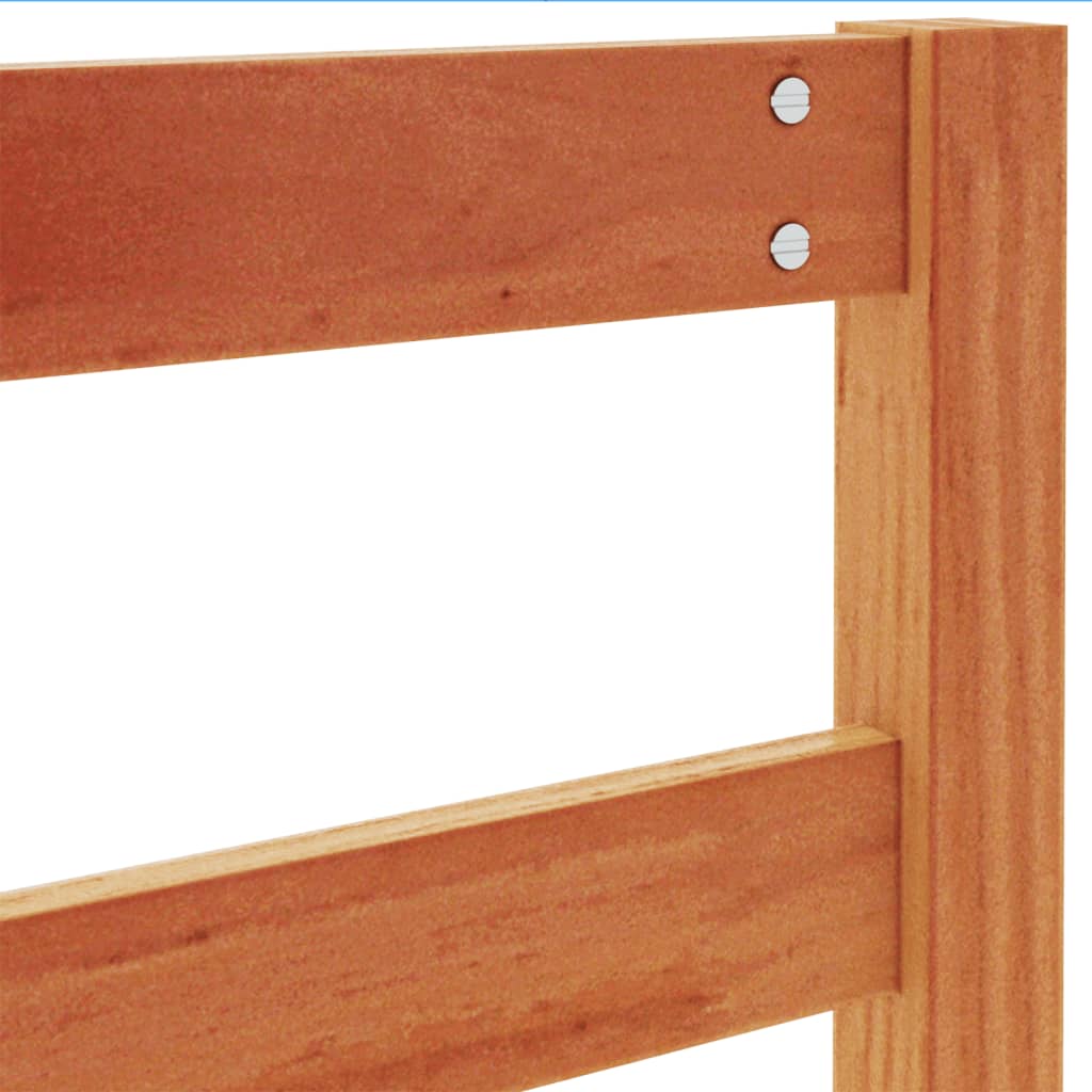 Bett-Kopfteil Grau 81x4x104 cm Massivholz Kiefer