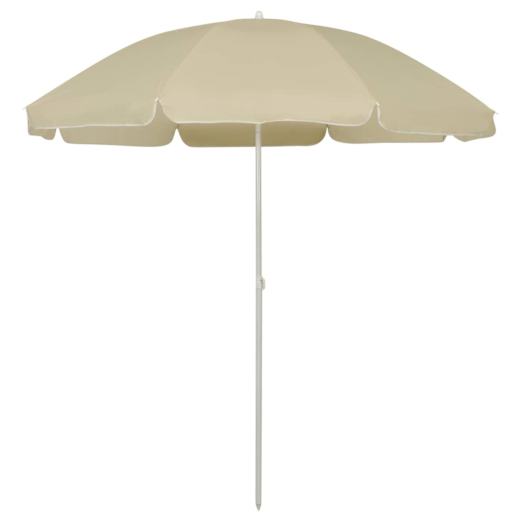 Sonnenschirm mit Stahlmast Sandfarbe 180 cm