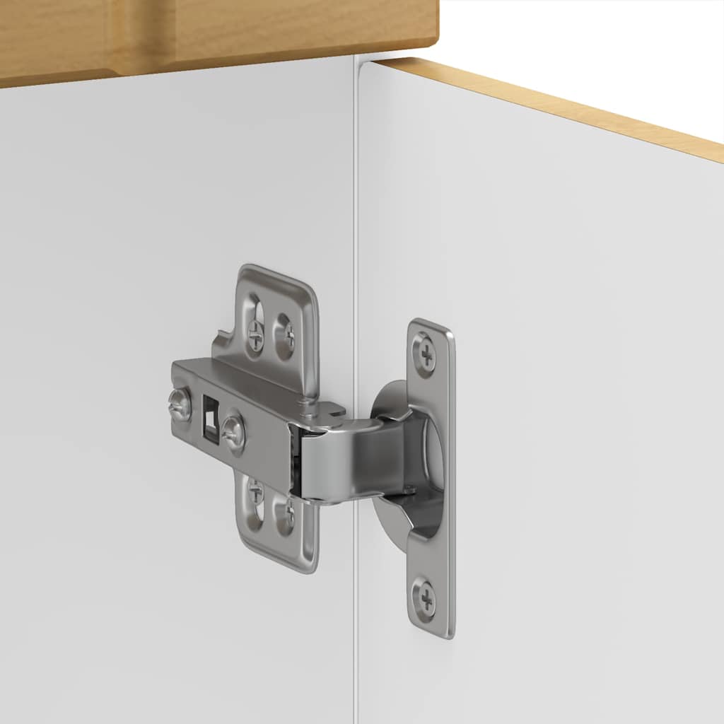 Herdumbauschränke 2 Stk. Lucca Weiß Holzwerkstoff
