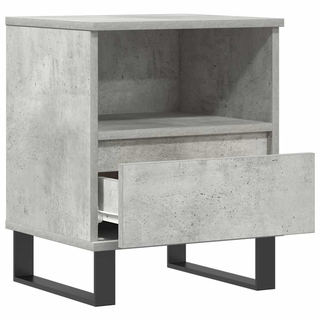 Bettschrank Schwarz Eichen-Optik 40 x 35 x 50 cm Holzwerkstoff