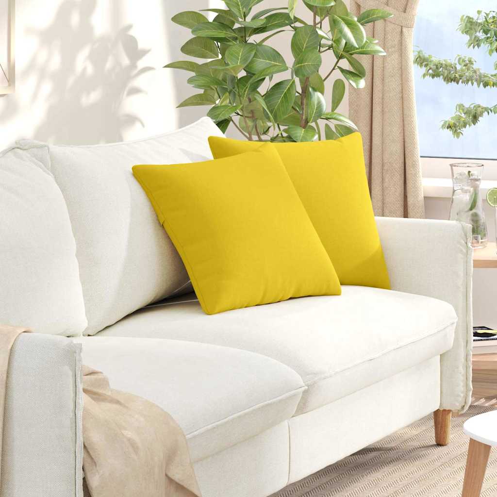 Sofakissen 2 pcs Hellgrau 50 x 30 cm Stoff