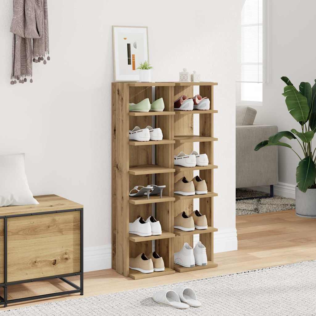 Schuhschrank Weiß 27,5x27x102 cm Holzwerkstoff