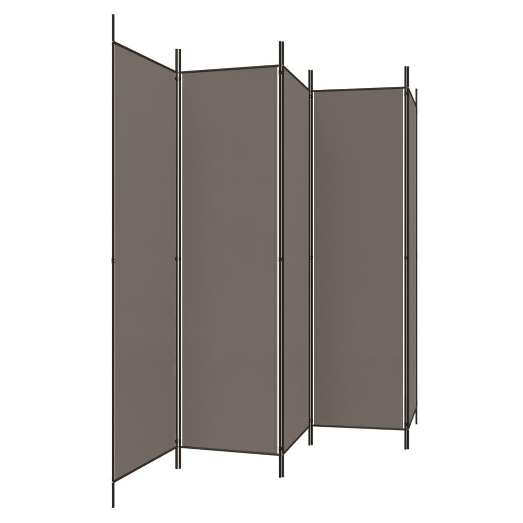 3-teiliger Raumteiler Beige 150 x 220 cm Stoff
