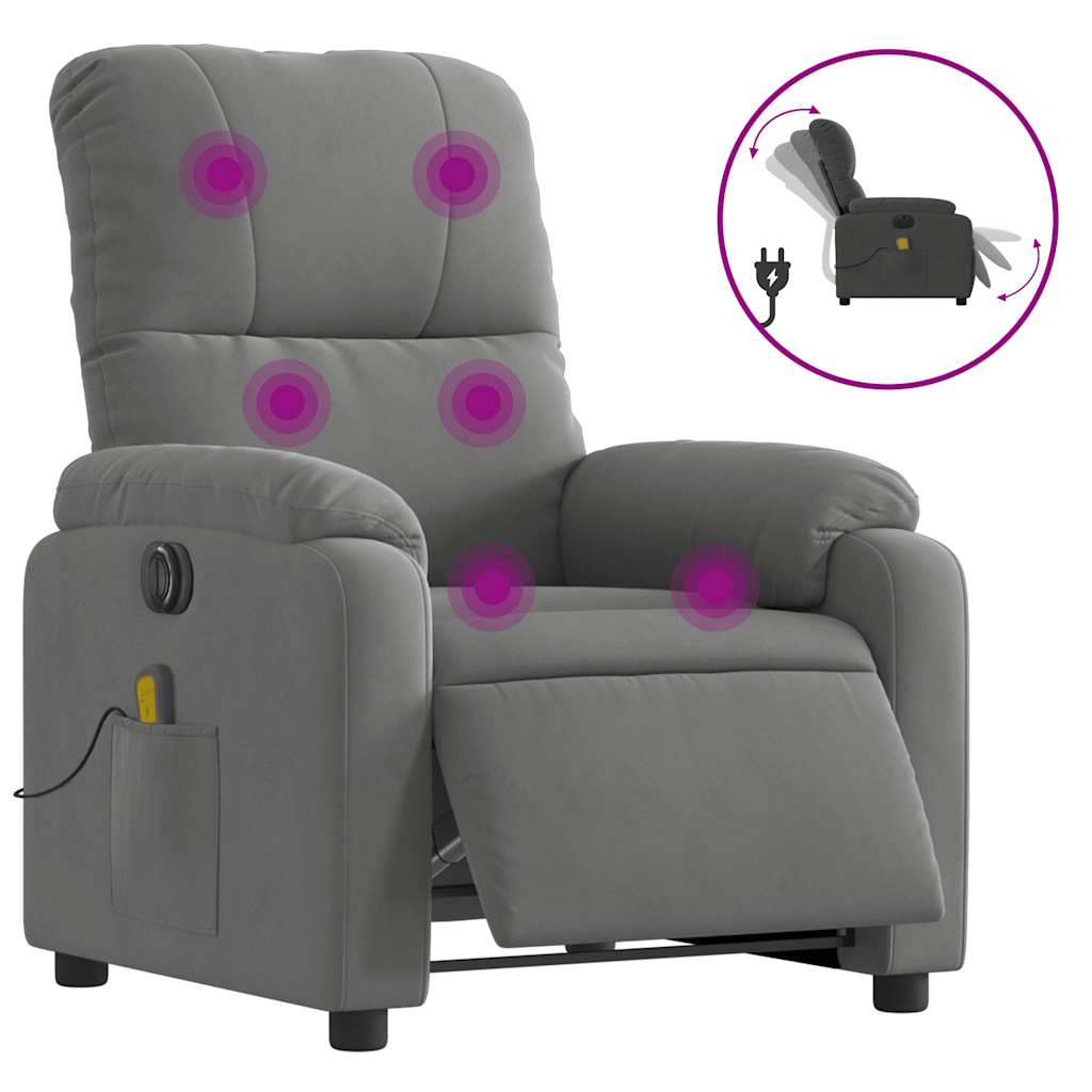 Relaxsessel Elektrisch Braun Mikrofasergewebe