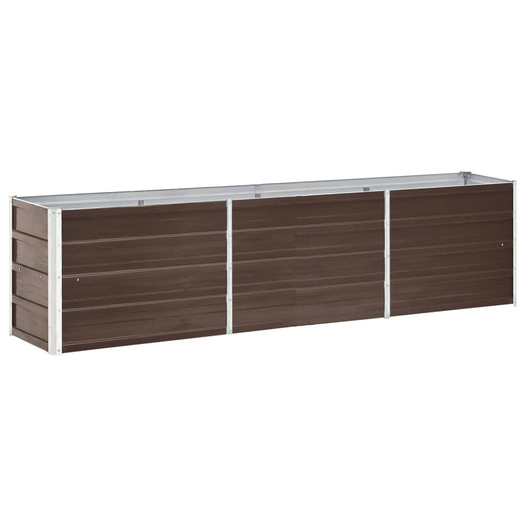 Hochbeet Braun 160 x 80 x 77 cm Verzinkter Stahl