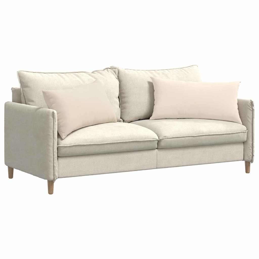 Sofakissen 2 Stück Taupe 50 x 30 cm Stoff