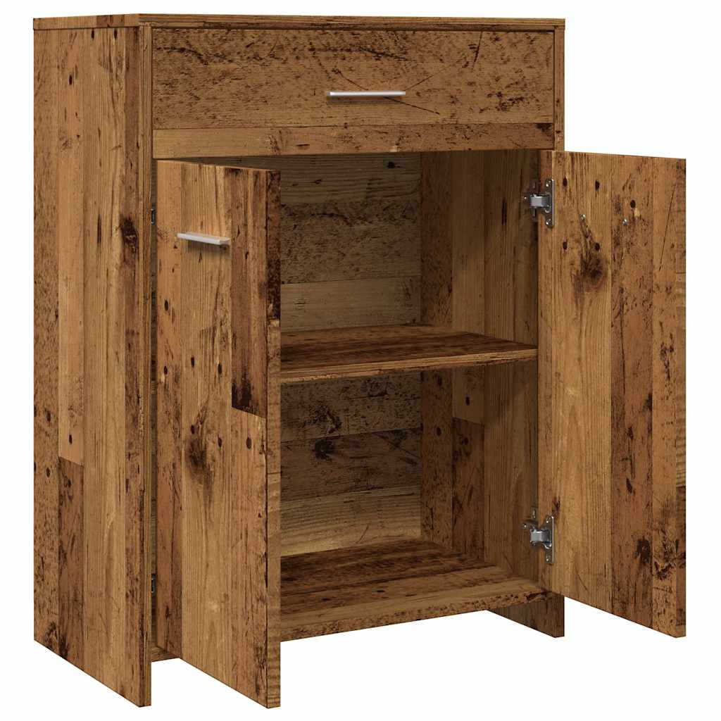 Badezimmerschrank Weiß 60x33x80 cm Holzwerkstoff