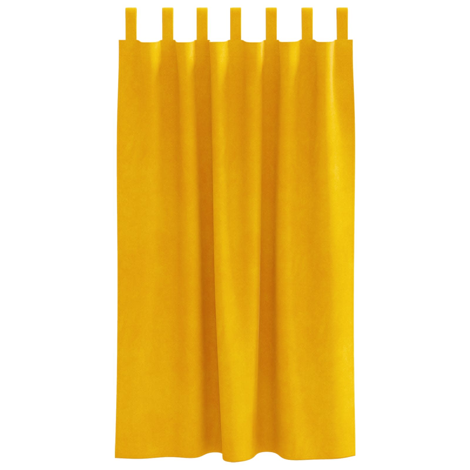 Verdunkelungsvorhänge 2 pcs Schwarz 140 x 140 cm Samt