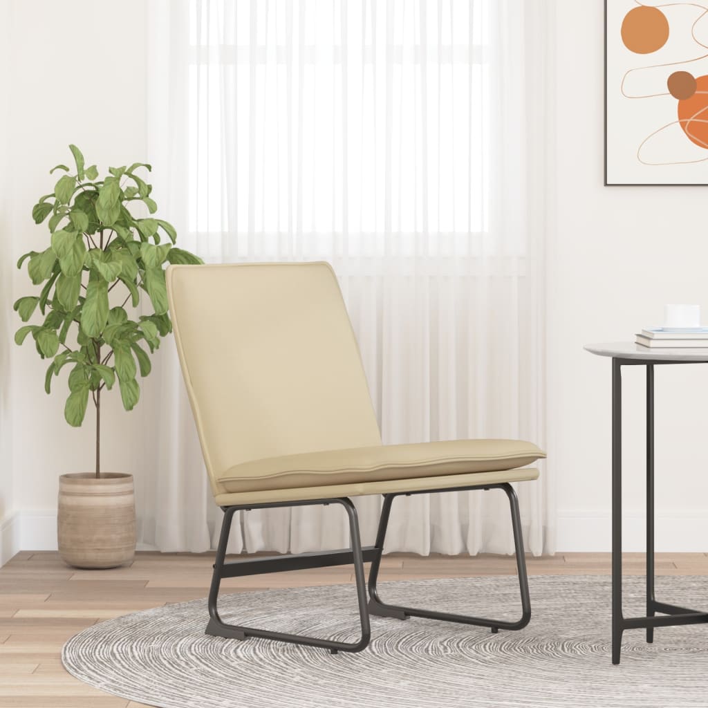 Loungesessel Hellgrau 52x75x76 cm Stoff