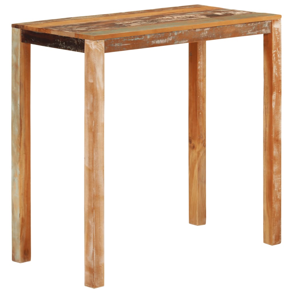 Konsolentisch 110x35x76 cm Raues Mangoholz