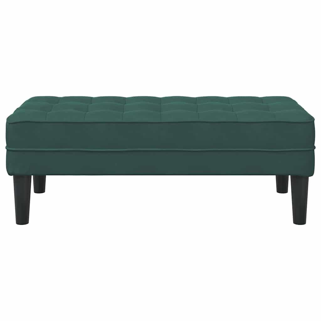 Bank mit Kissen Hellgrau 113 x 57 x 39 cm Samt