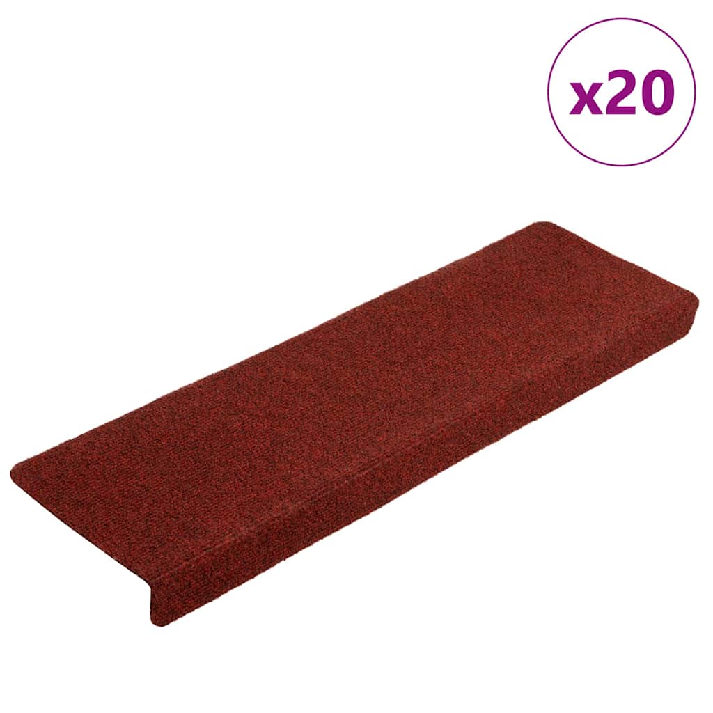Stufenmatten Selbstklebend 15 Stk. 65x21x4 cm Hellbraun Rechteckiger Rand
