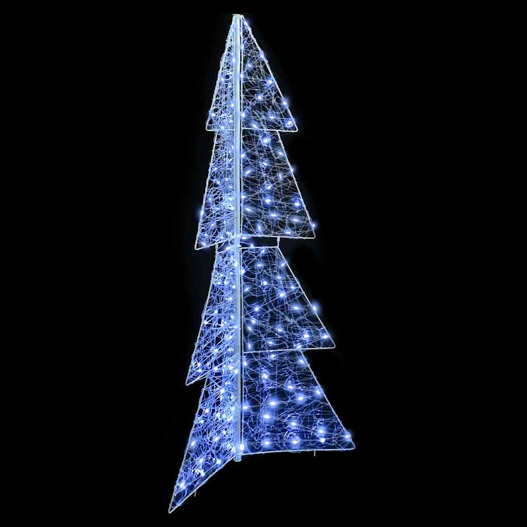 Weihnachtsbaum mit 100 LEDs Warmes Weiß 120 cm Acryl