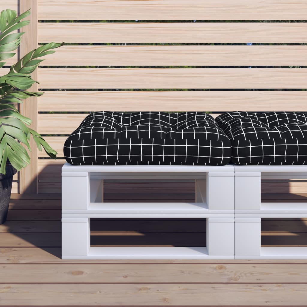Palettenkissen Anthrazit 50x50x12 cm Stoff