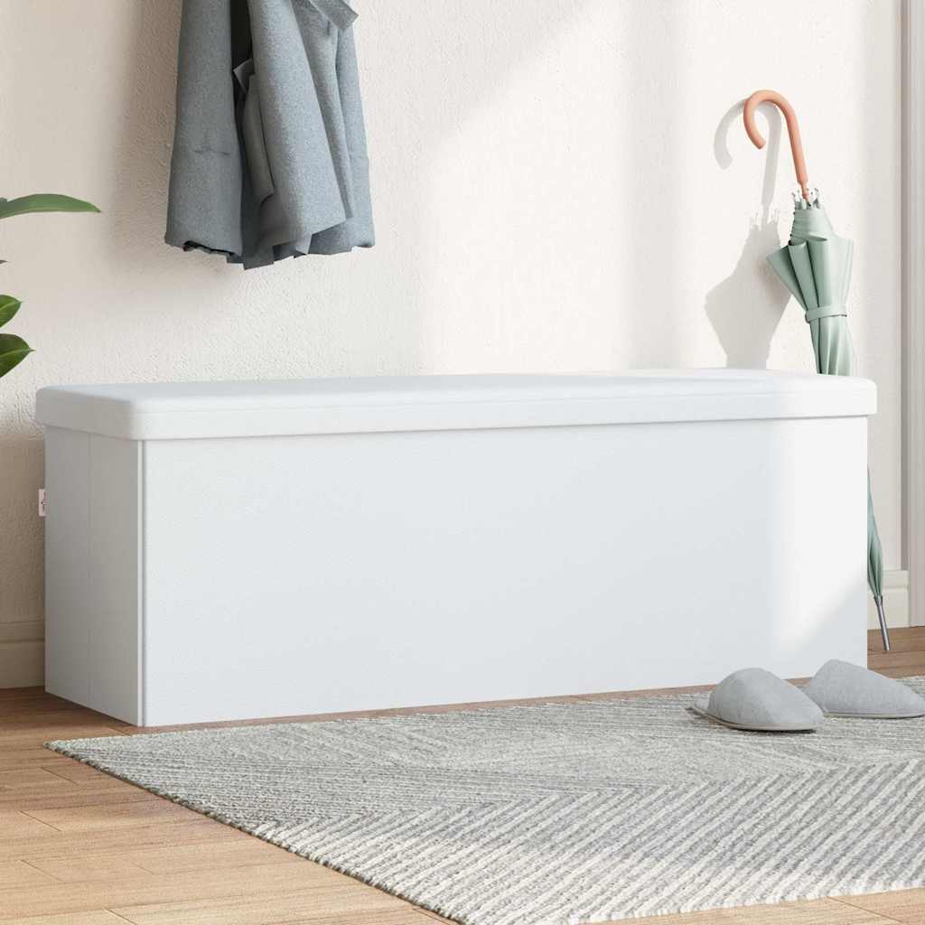 Faltbare Sitzbank mit Stauraum Weinrot PVC