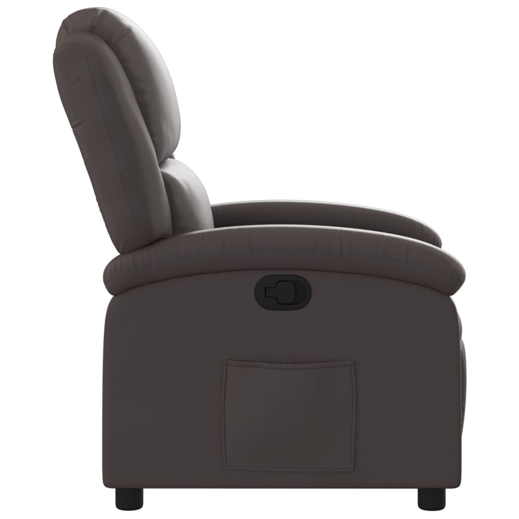 Relaxsessel Echtleder Schwarz