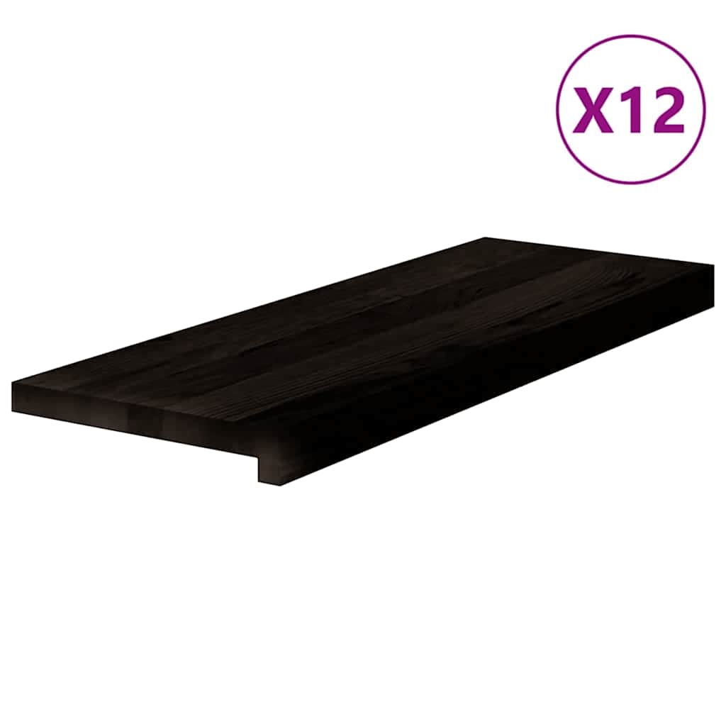 Treppenstufen 4 Stk. Unbehandelt 70x25x2 cm Massivholz Eiche