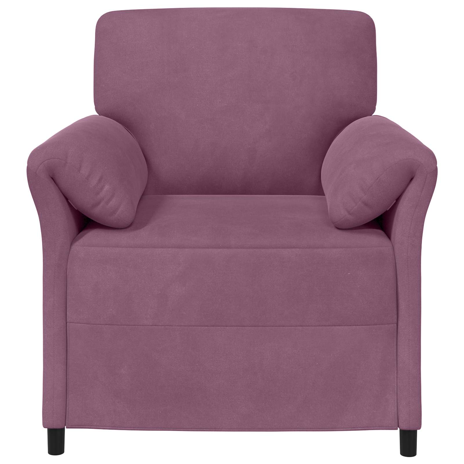 1-Sitzer Sofa Hellgrau 88 x 83 x 95 cm Samt