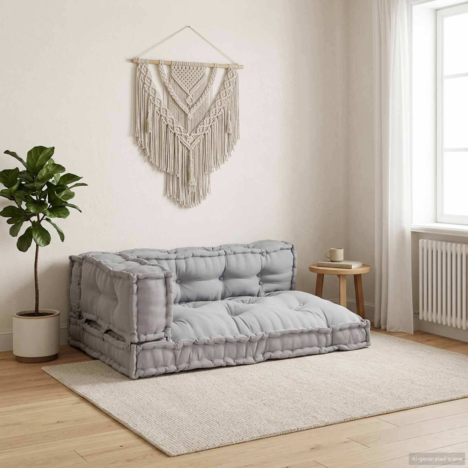Palettensofa-Auflage Mehrfarbig Stoff Patchwork
