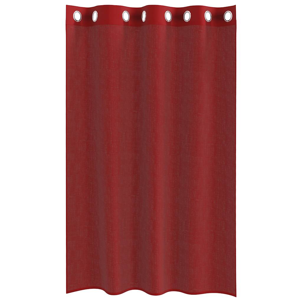 Voile Vorhänge mit Ösen 2 Stk. Apfelgrün 140x140 cm