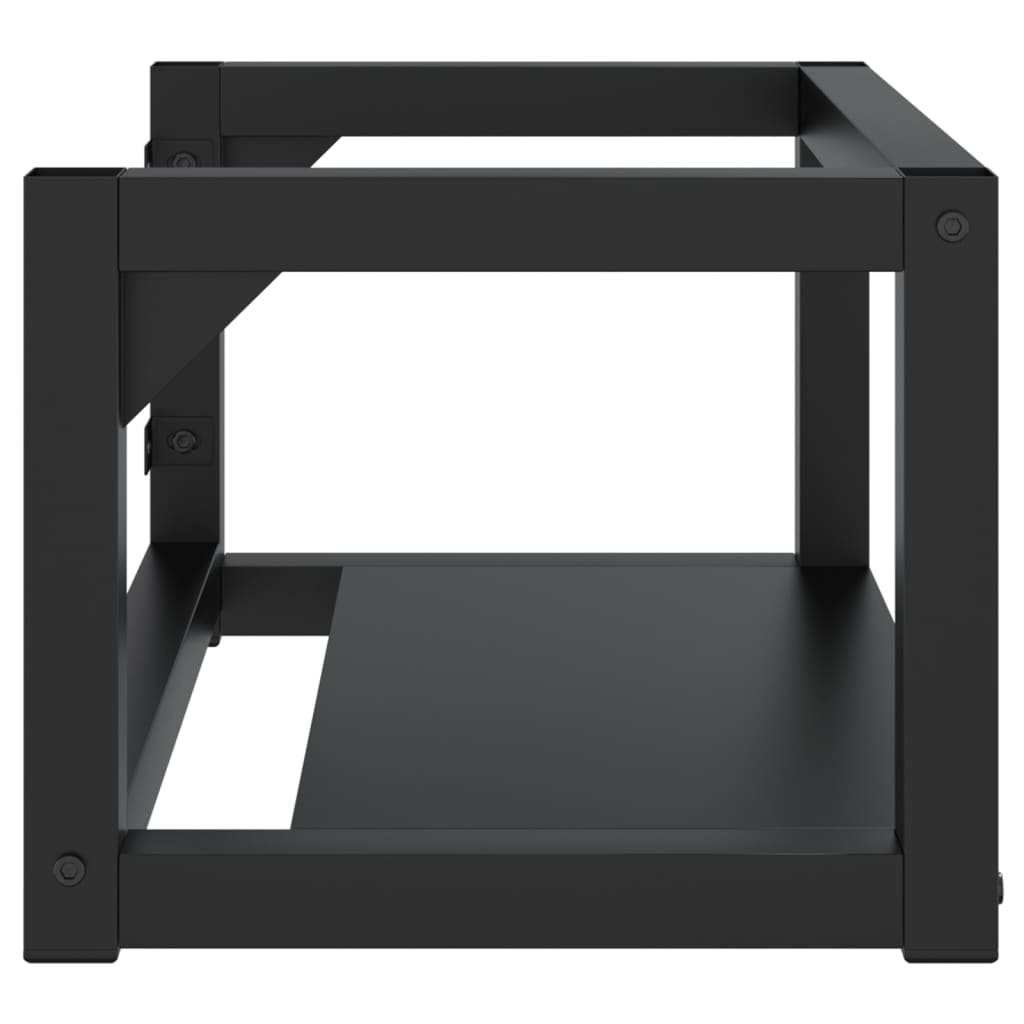 Badezimmer Wand-Waschtischgestell Weiß 59x38x31 cm Eisen