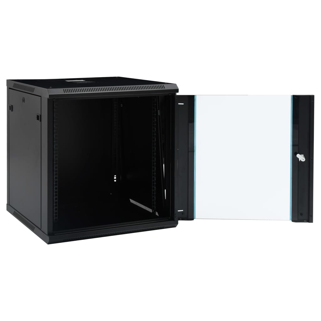 Netzwerkschrank mit Speicher Grau 60 x 45 x 28 cm Stahl