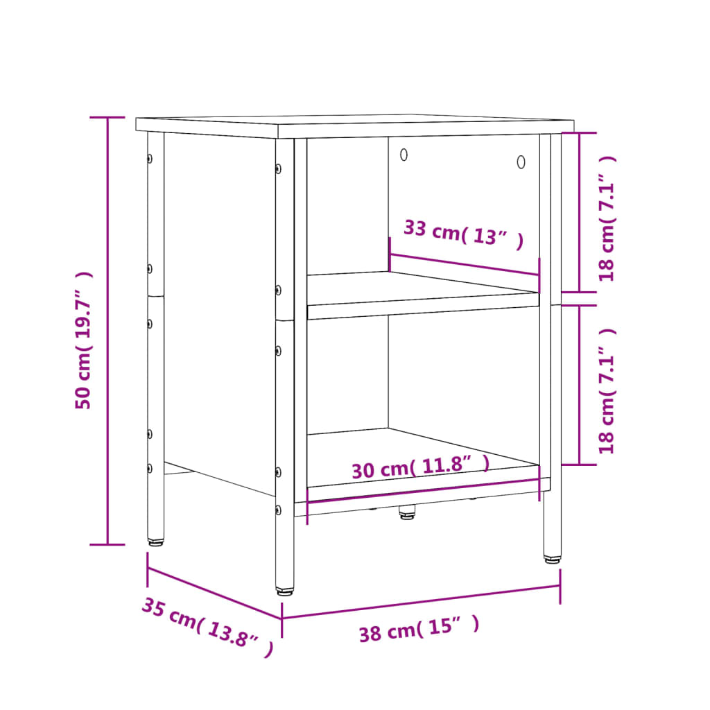 Schuhregal Schwarz 38x35x50 cm Holzwerkstoff