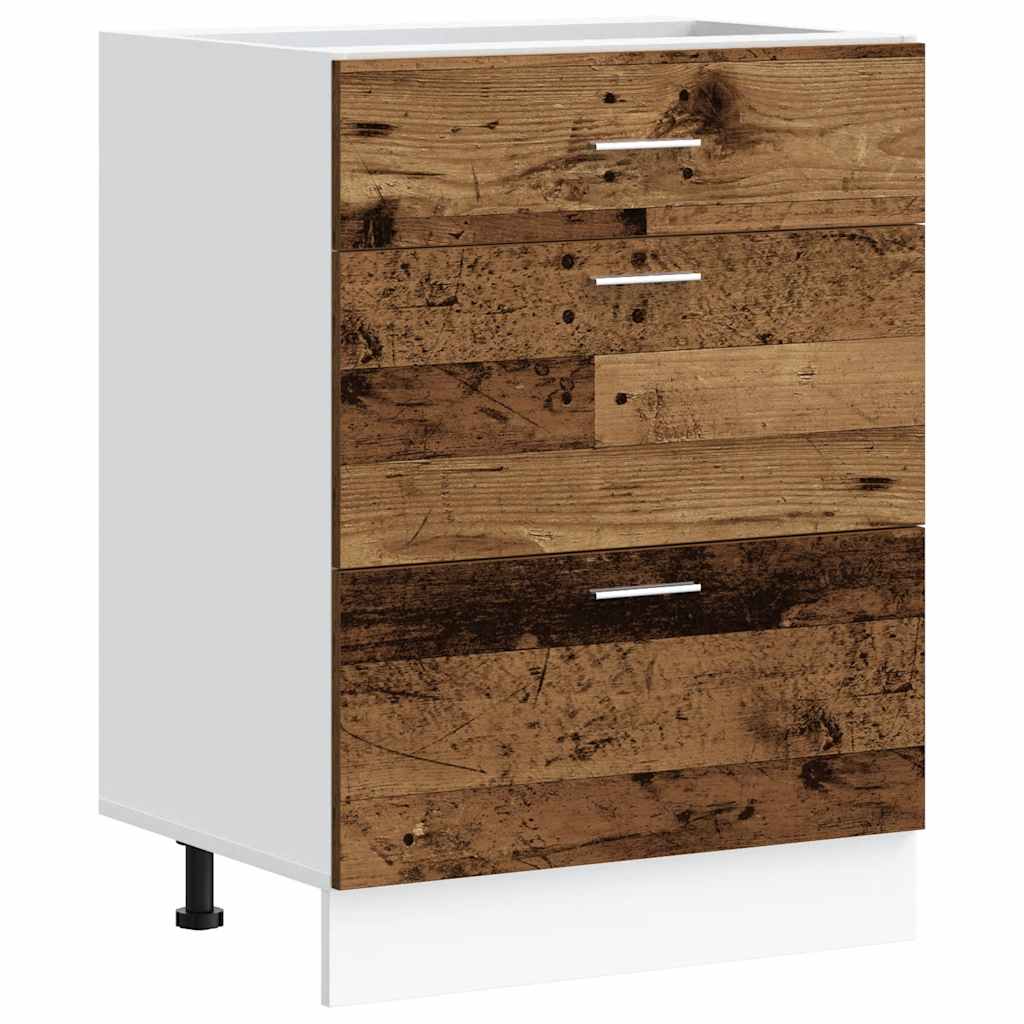 Unterschrank Lyon Weiß 60x46x81,5 cm Holzwerkstoff