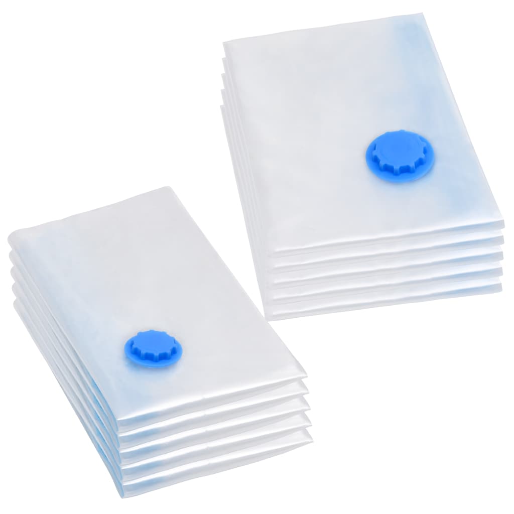 Aufbewahrungstaschen 5 pcs Transparent und Blau 70 x 50 cm