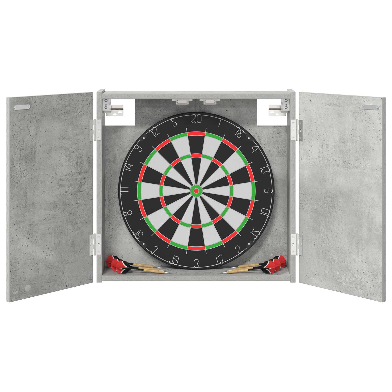 Dartboard Schrank Weiß 56 x 12 x 53,5 cm Holzwerkstoff