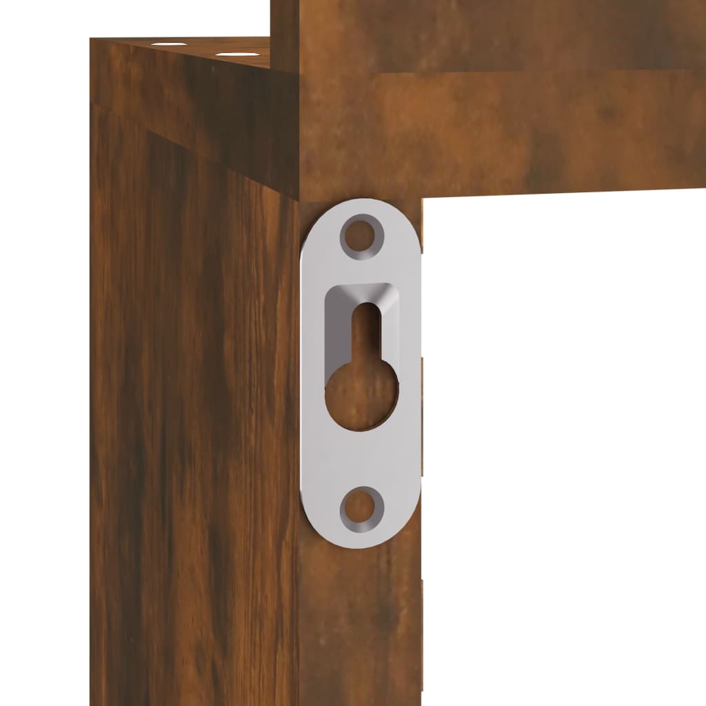 Wand-Eckregal Weiß 20x20x127,5 cm Holzwerkstoff