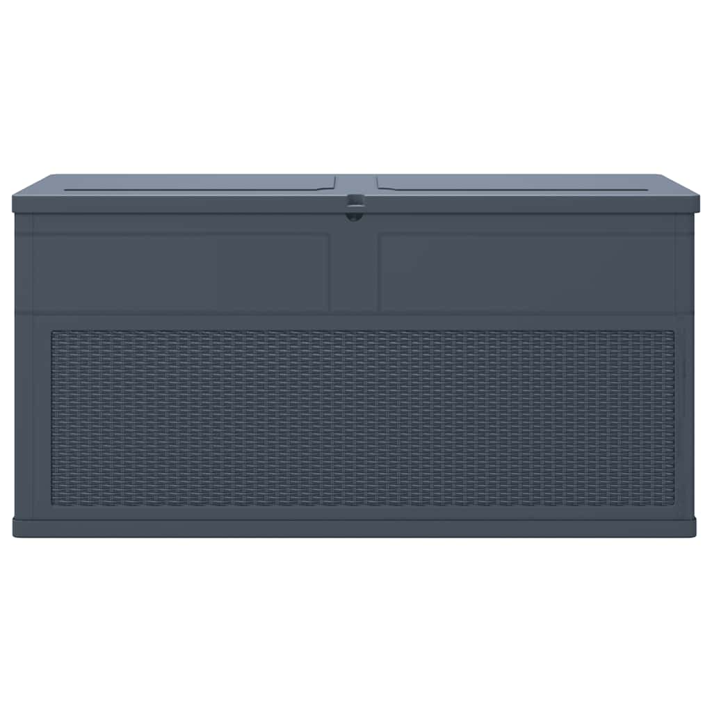 Garten-Aufbewahrungsbox 320 L Schwarz
