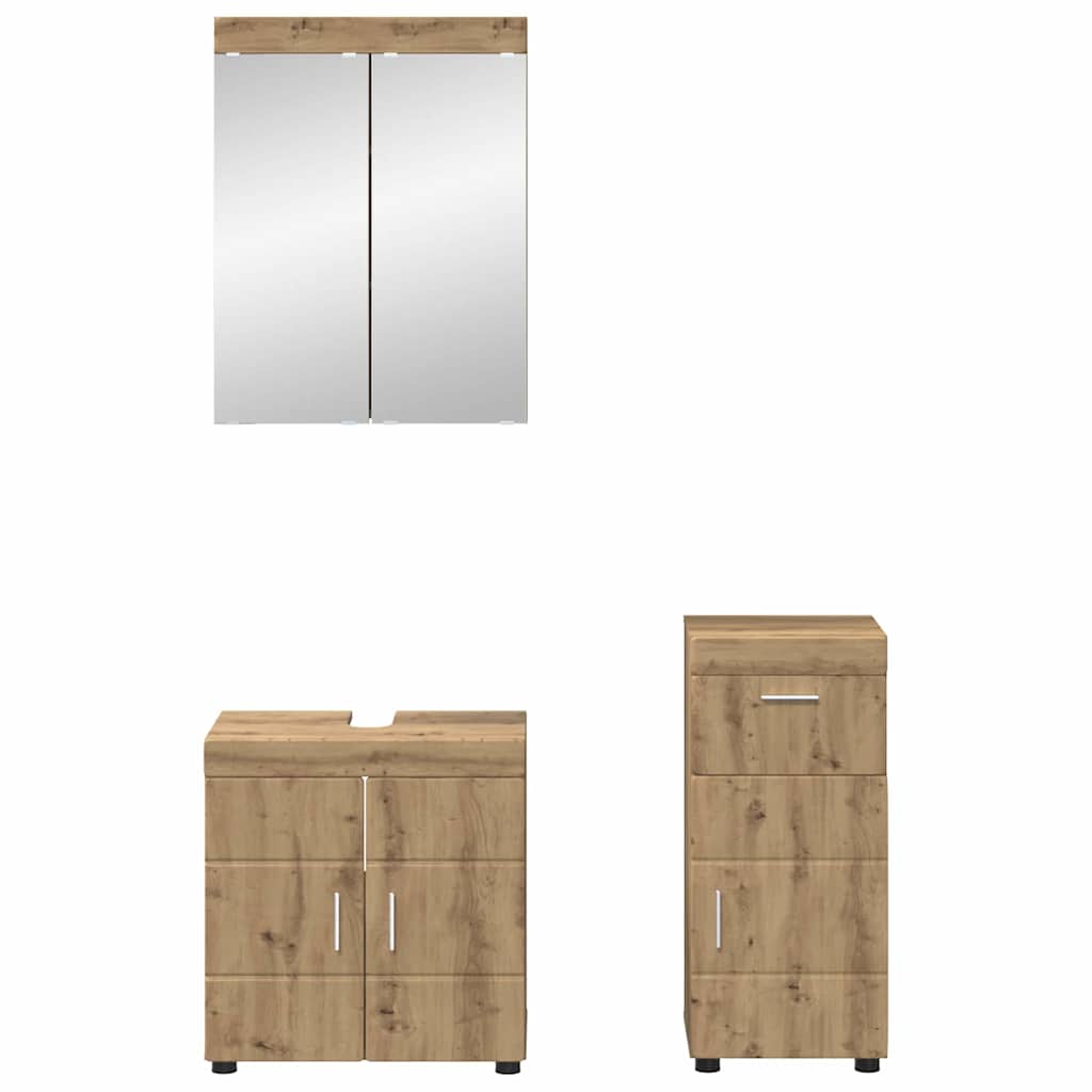 Badezimmermöbel-Set TULUM 2 pcs Weiß 60 x 34 x 63 cm