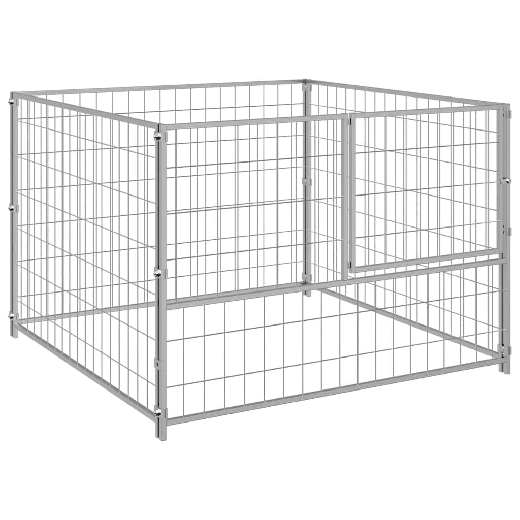 Hundezwinger Schwarz 100x100x70 cm Stahl