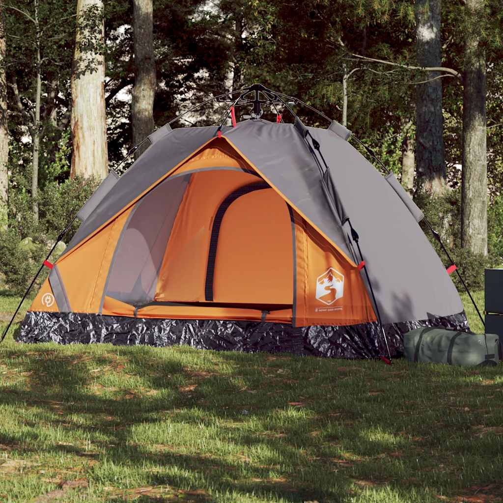 Kuppel-Campingzelt 2 Personen Grün Quick Release