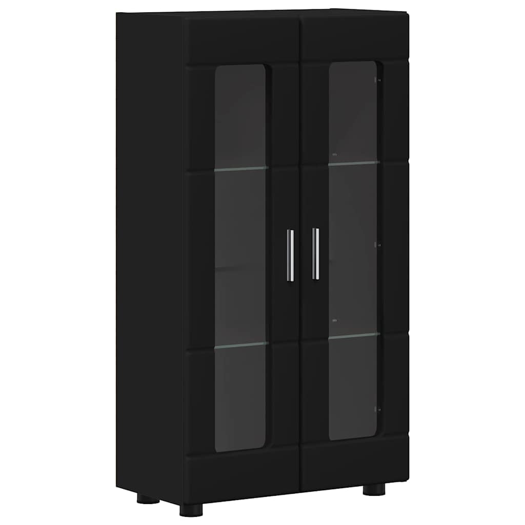 Highboard mit Regal FLORIN Weiß 60 x 35 x 182 cm Holzwerkstoff