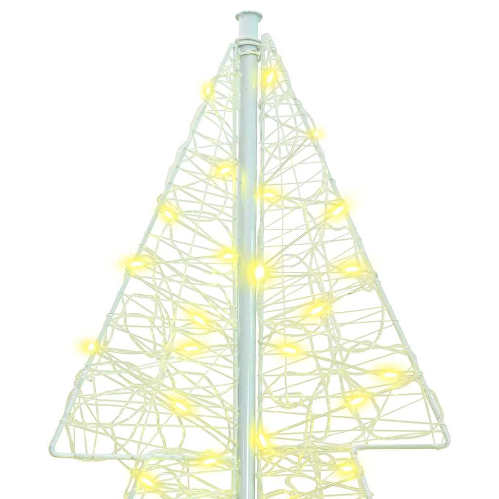 Weihnachtsbaum mit 100 LEDs Warmes Weiß 120 cm Acryl
