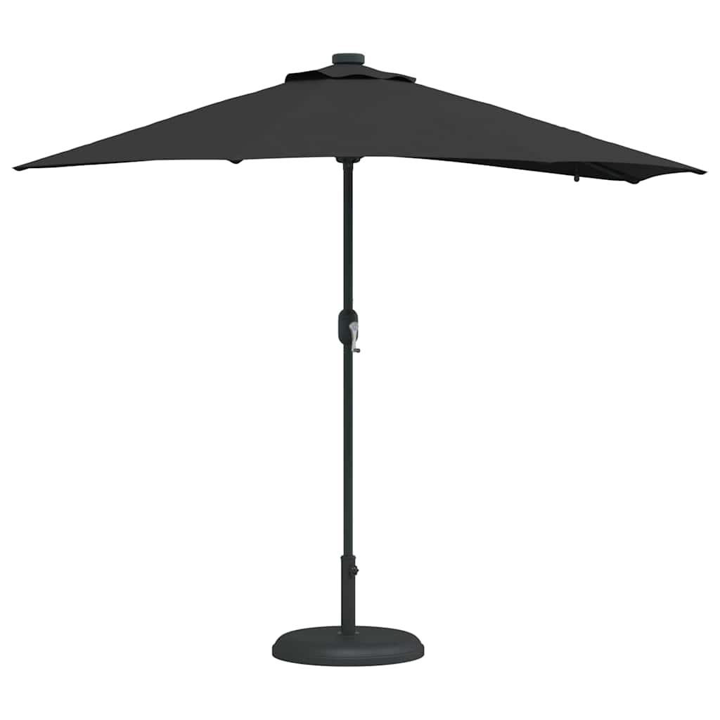 Garten-Sonnenschirm Sand 294 x 150 x 223 cm Polyester und Stahl