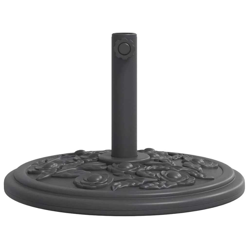 Sonnenschirmständer für Ø38/48 mm Mast 9 kg Halbrund